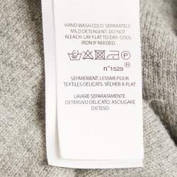 Pre Owned Polo Ralph Lauren Grey Wool Knit V-Neck Sweater XL