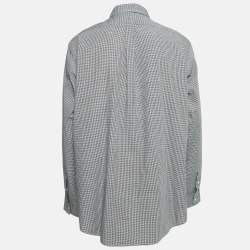 Polo Ralph Lauren Black/White Checks Cotton Classic Fit Shirt XXL