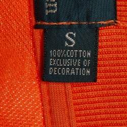 Polo Ralph Lauren Orange Cotton Custom Fit Polo T-Shirt S