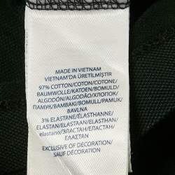 Pre Owned Polo Ralph Lauren Black Cotton Slim Fit Polo T-Shirt XL
