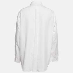Polo Ralph Lauren White Synthetic Button Front Long Sleeve Shirt XXL