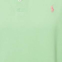 Ralph Lauren Green Cotton Pique Polo T-Shirt XL