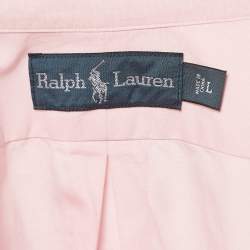 Ralph Lauren Pink Cotton Button Front Shirt L