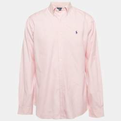 Ralph Lauren Pink Cotton Button Front Shirt L
