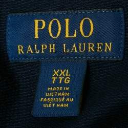 Polo Ralph Lauren Blue Logo Print Jersey Crewneck T-Shirt XXL