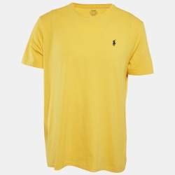 Ralph Lauren Yellow Cotton Jersey  T-Shirt XL