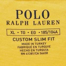 Ralph Lauren Yellow Cotton Jersey  T-Shirt XL