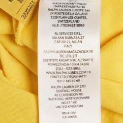 Ralph Lauren Yellow Cotton Jersey  T-Shirt XL