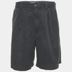 Pre Owned Polo Ralph Lauren Navy Blue Cotton Chino Shorts L