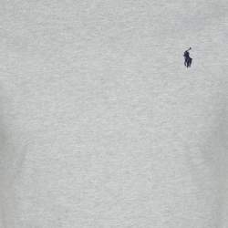 Pre Owned Polo Ralph Lauren Grey Jersey T-Shirt L