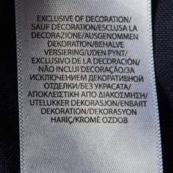 Pre Owned Polo Ralph Lauren Navy Blue Cotton Custom Fit Shirt L
