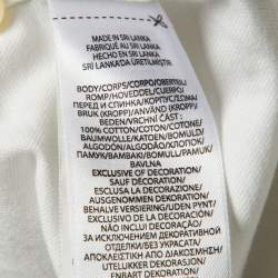 Pre Owned Polo Ralph Lauren White Cotton Logo Embroidered Cotton Button Front Shirt L