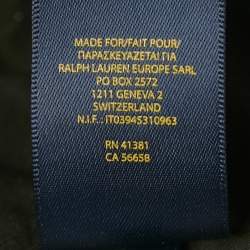 Pre Owned Polo Ralph Lauren Black Nylon Zip-Up Quilted Jacket S