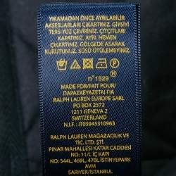 Pre Owned Polo Ralph Lauren Navy Blue Nylon Quilted Gilet S