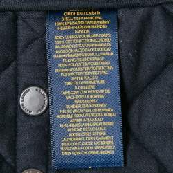 Pre Owned Polo Ralph Lauren Navy Blue Nylon Quilted Gilet S