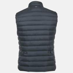 Pre Owned Polo Ralph Lauren Black Nylon Down Puffer Gilet S