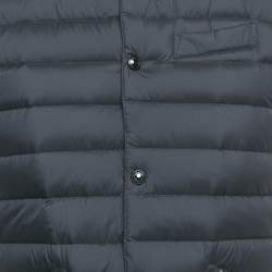 Pre Owned Polo Ralph Lauren Black Nylon Down Puffer Gilet S