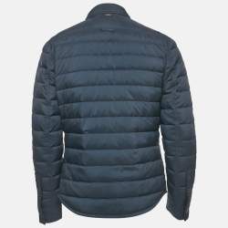 Pre Owned Polo Ralph Lauren Navy Blue Nylon Down Puffer Jacket S