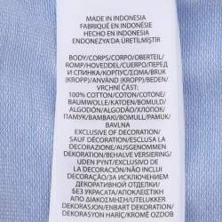 Pre Owned Polo Ralph Lauren Blue Cotton Button Front Shirt M