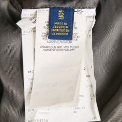 Pre Owned Polo Ralph Lauren Grey Wool Tailored Pants Suit L 