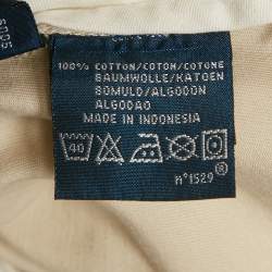 Pre Owned Polo Ralph Lauren Cream Cotton Custom Fit Trousers XL