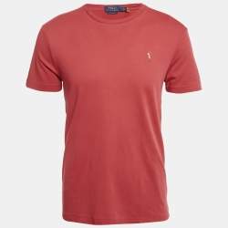 Polo Ralph Lauren Pink Cotton Pique Custom Fit Polo T-Shirt