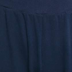 Pre Owned Polo Ralph Lauren Navy Blue Logo Embroidered Cotton Joggers XL