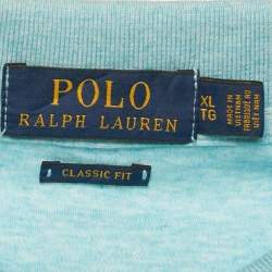 Pre Owned Polo Ralph Lauren Blue Jersey Classic Fit Polo T-Shirt XL