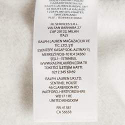 Pre Owned سويت شيرت بولو رالف لورين قطن مزيج بطبعة الدب رمادي مقاس متوسط - ميديم