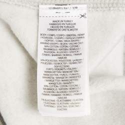 Pre Owned سويت شيرت بولو رالف لورين قطن مزيج بطبعة الدب رمادي مقاس متوسط - ميديم