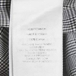 Pre Owned Polo Ralph Lauren Black /White Checkered Cotton Regent Custom Fit Shirt S