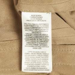 مملوكة مسبقًا قميص بولو رالف لورين جلد بني بأزرار أمامية مقاس كبير - لارج