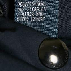 Pre Owned Polo Ralph Lauren Navy Blue /Red Synthetic Quilted Reversible Cross Country Jacket XL