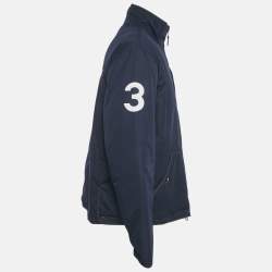 Pre Owned Polo Ralph Lauren Navy Blue /Red Synthetic Quilted Reversible Cross Country Jacket XL