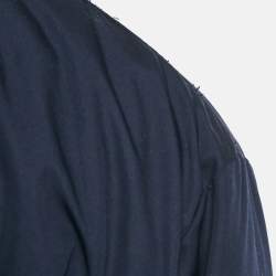 Pre Owned Polo Ralph Lauren Navy Blue /Red Synthetic Quilted Reversible Cross Country Jacket XL