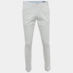 Pre Owned Polo Ralph Lauren White Cotton Chino Trousers M