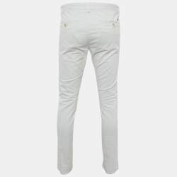 Pre Owned Polo Ralph Lauren White Cotton Chino Trousers M