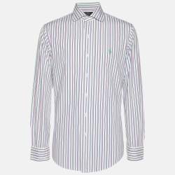Pre Owned Polo Ralph Lauren Multicolor Stripe Cotton Long Sleeve Shirt S