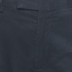 Pre Owned Polo Ralph Lauren Navy Blue Cotton Stretch Fit Shorts M