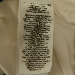 Pre Owned Polo Ralph Lauren White Logo Embroidered Cotton Stretch Fit Shorts L