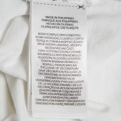 مملوكة مسبقًا تي شيرت بولو من رالف لورين قطن رمادي مطرز بشعار مقاس ضخم - إكس إكس لارج