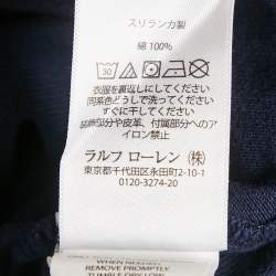 مملوكة مسبقًا Polo Ralph Lauren Blue Applique Cotton Polo T-Shirt L