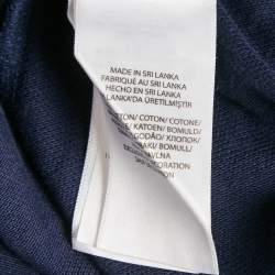 مملوكة مسبقًا Polo Ralph Lauren Blue Applique Cotton Polo T-Shirt L