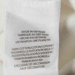 Pre Owned Polo Ralph Lauren White Cotton Custom Slim Fit Polo T-Shirt S