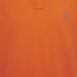 مملوكة مسبقًا Polo Ralph Lauren Orange Pique Custom Fit Polo T-Shirt XL