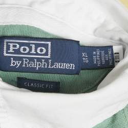 Pre Owned Polo Ralph Lauren Multicolor Striped Jersey Polo T-Shirt XL