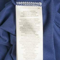 مملوكة مسبقًا Polo Ralph Lauren Blue Jersey Custom Slim Fit Polo T-Shirt XL