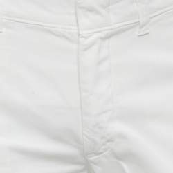 Pre Owned Polo Ralph Lauren White Cotton Chino Trousers M