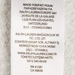 Pre Owned Polo Ralph Lauren Multicolor Printed Patch Cotton Hoodie S