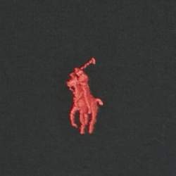 Pre Owned Polo Ralph Lauren Black Logo Embroidered Jersey T-Shirt S